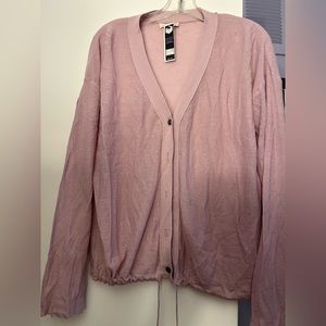 Pink Cardigan with Buttons